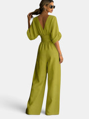 Mono Elegante Mujer Premium – Mono Largo con Escote en V