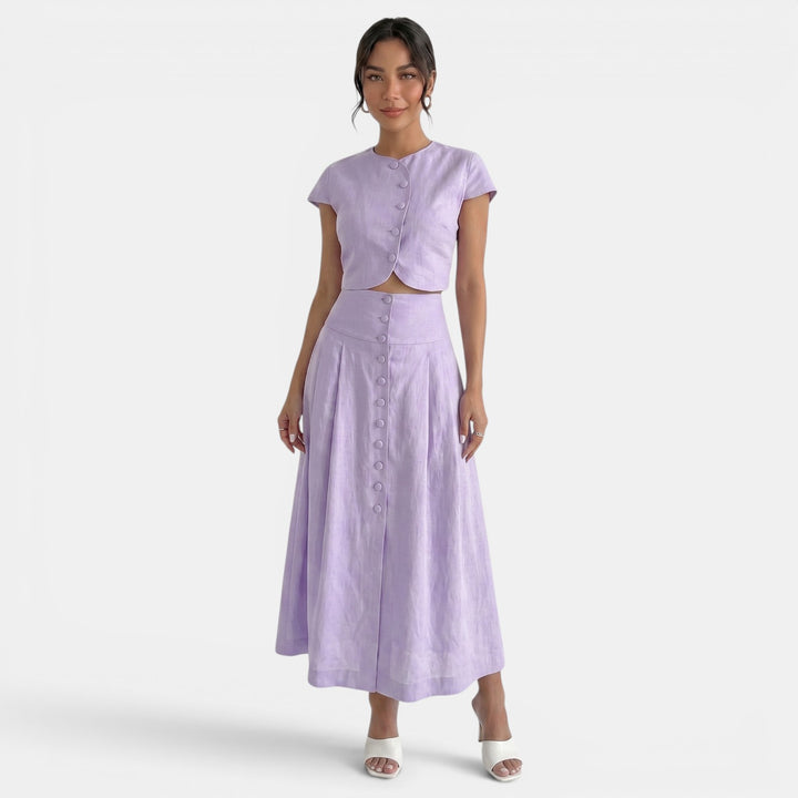 Vestido Maxi Elegante Dos Piezas