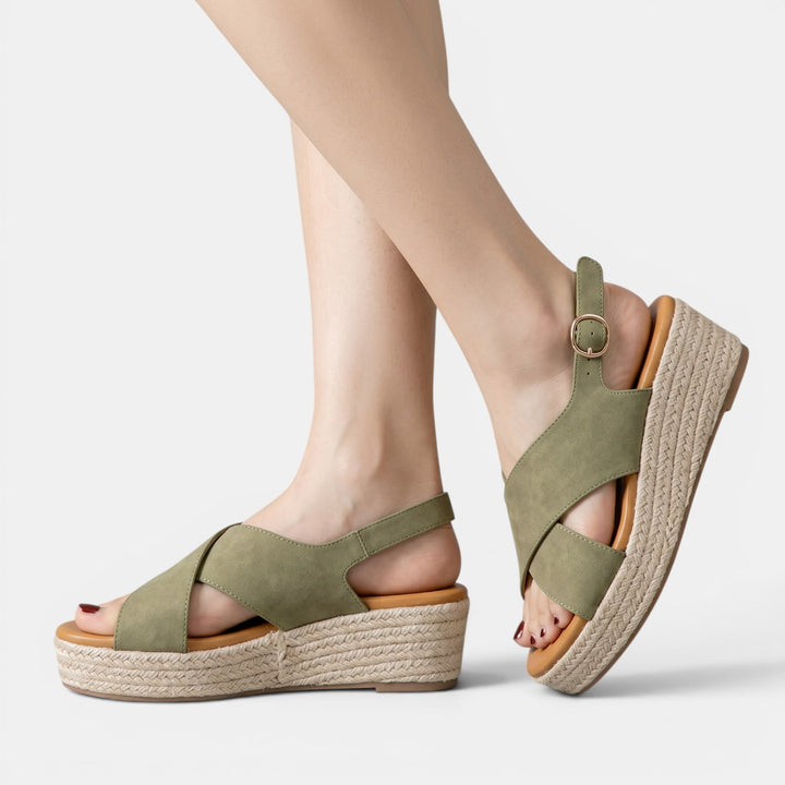 Sandalias Cuña Plataforma Mujer