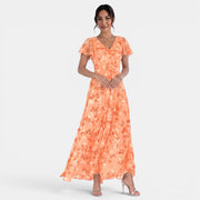 Vestido Maxi Floral Mujer Verano