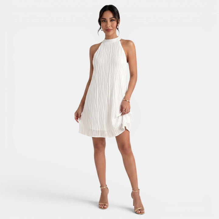 Vestido Midi Blanco Mujer Verano