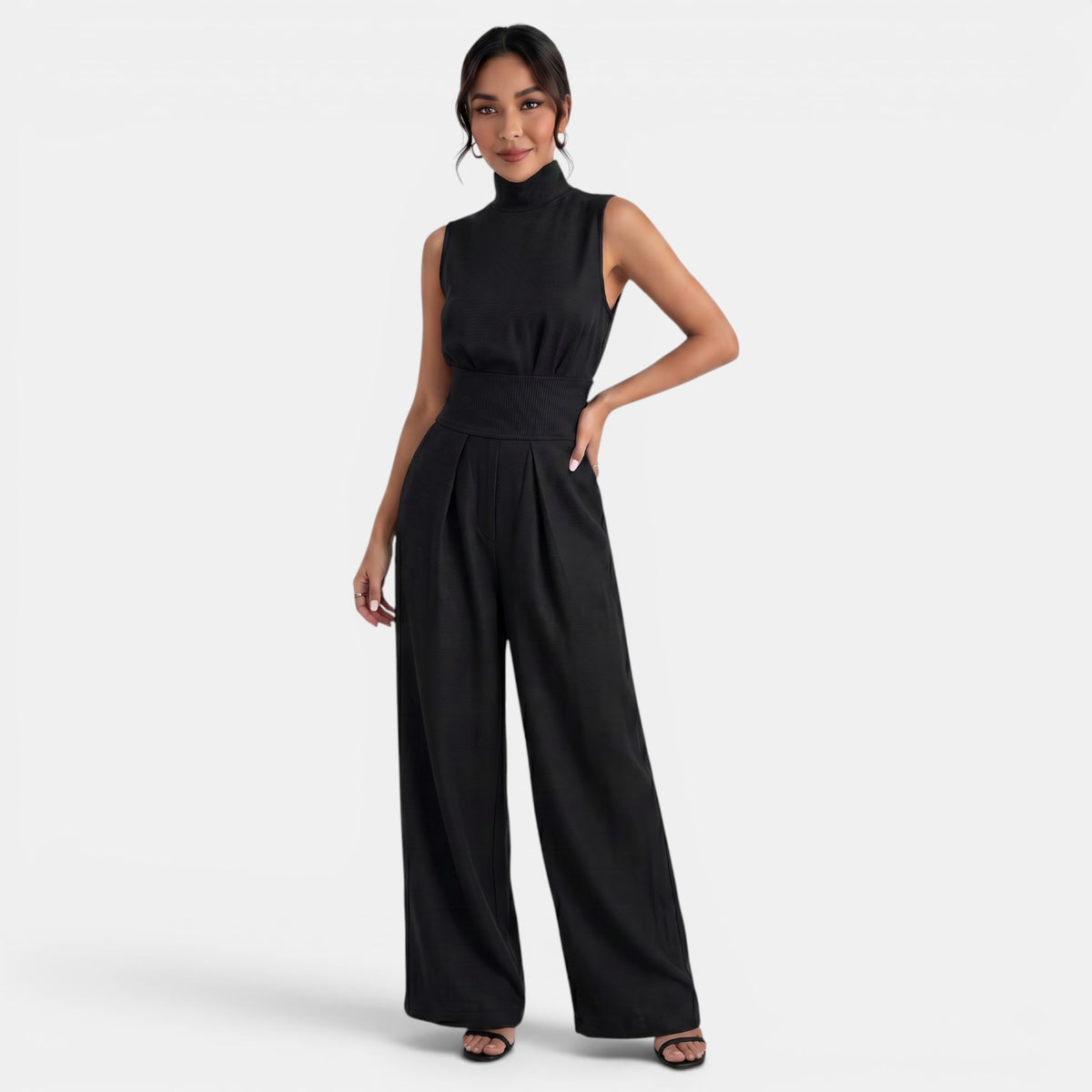 Women's Cotton Linen Sleeveless Set - Top and Pants 2-Piece Outfit