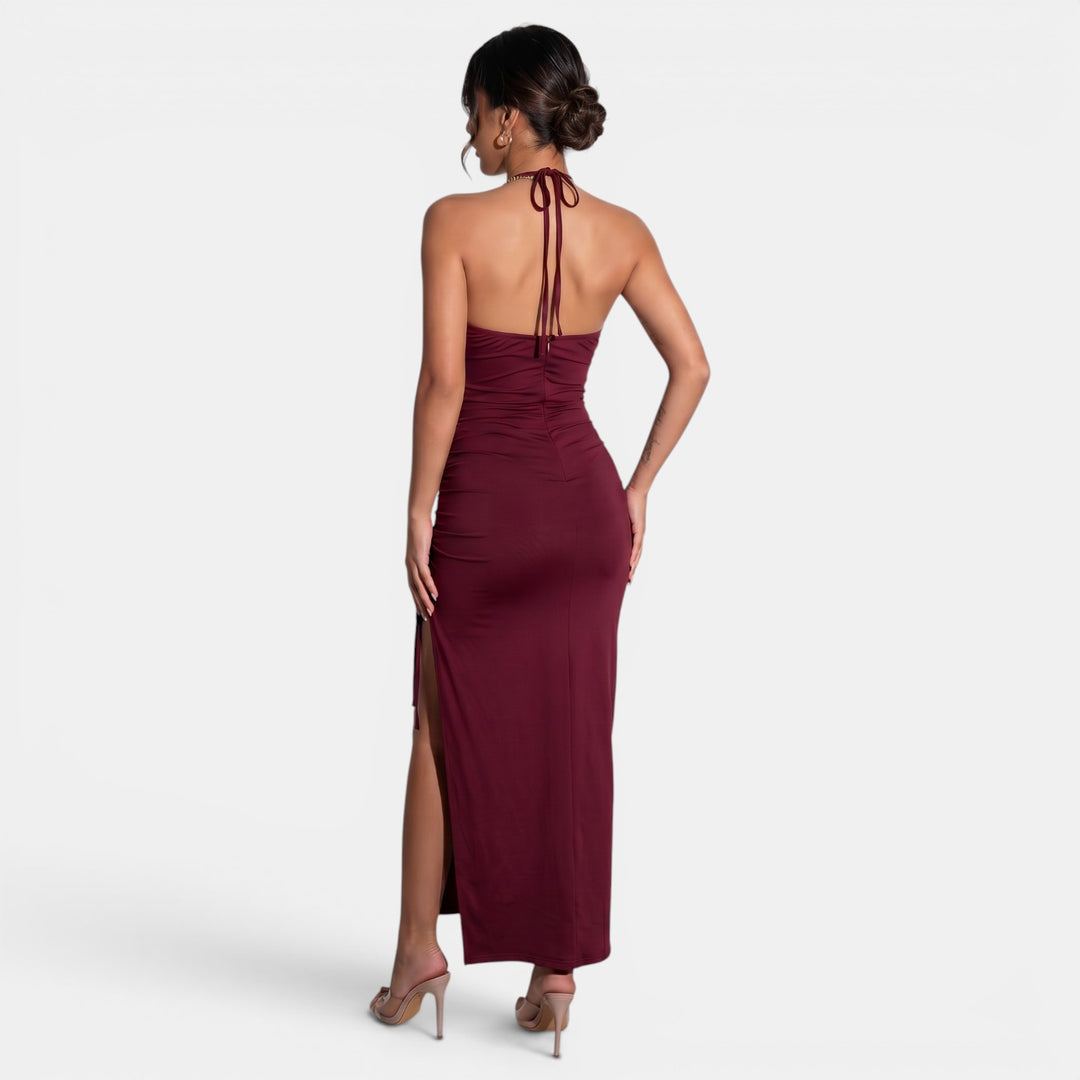Vestido Largo Halter Mujer Verano