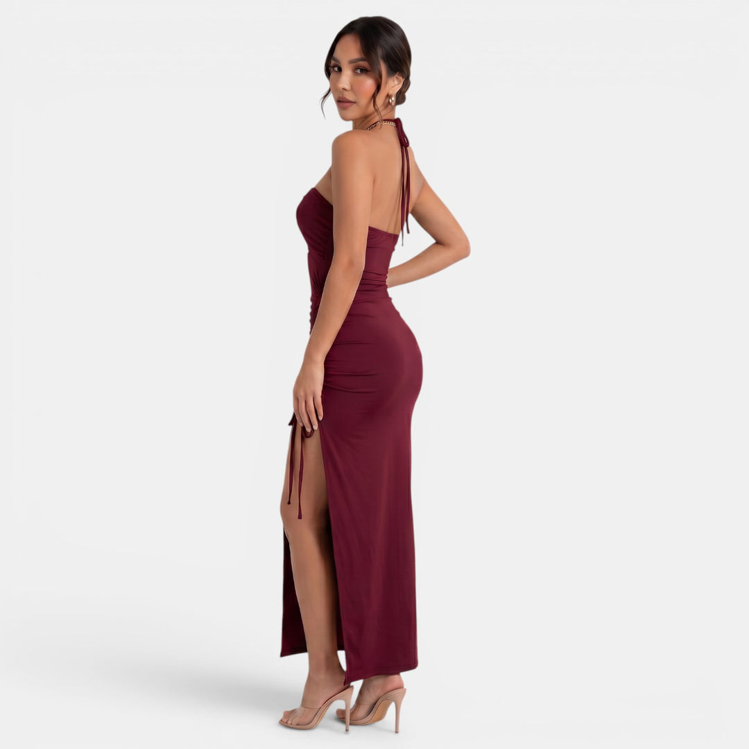 Vestido Largo Halter Mujer Verano