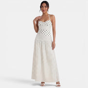 Women's Polka Dot Maxi Dress