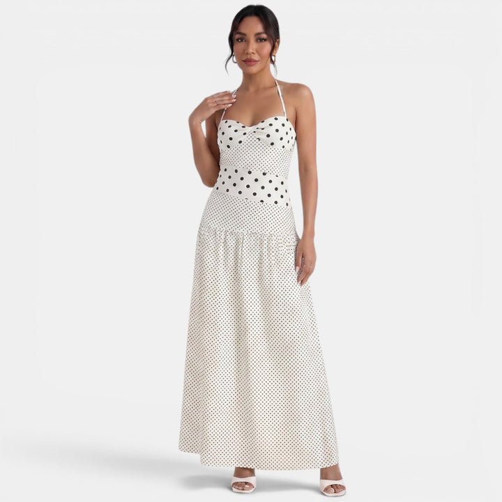 Vestido Largo Lunares Mujer