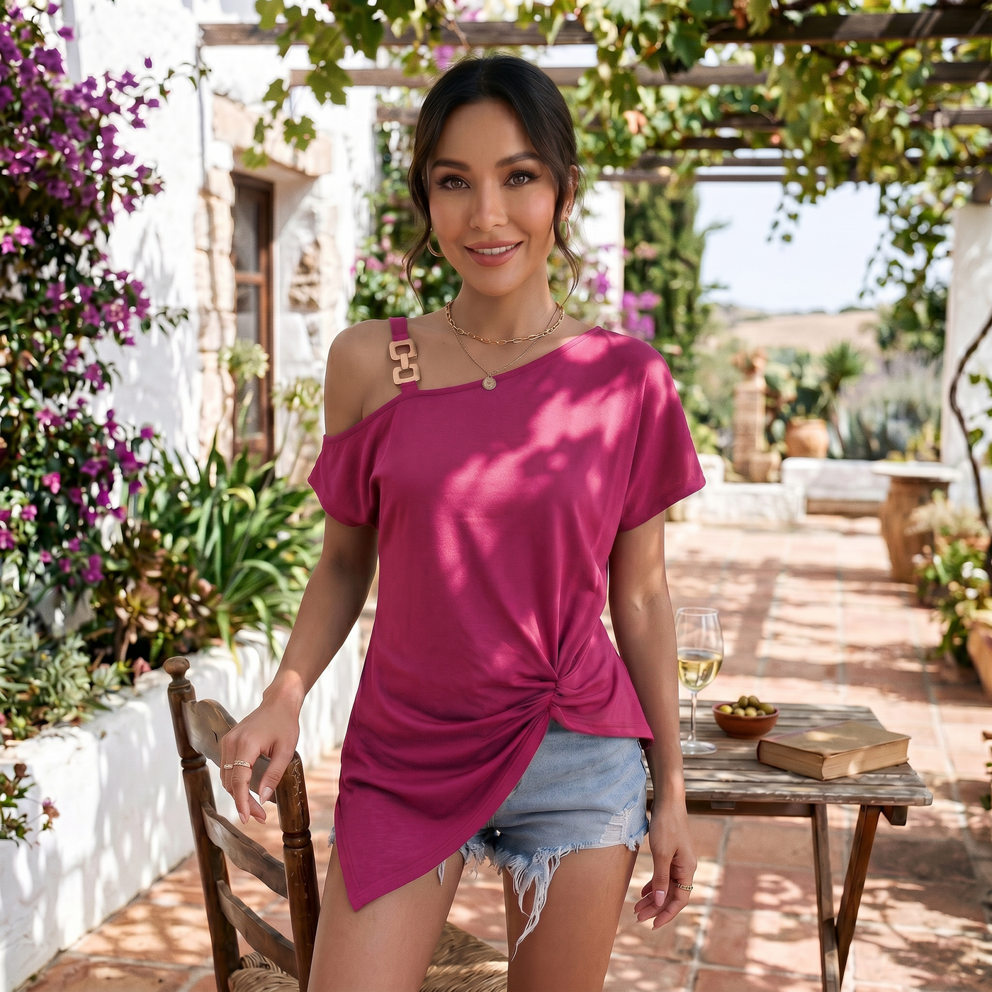 Blusa Mujer Hombros Descubiertos