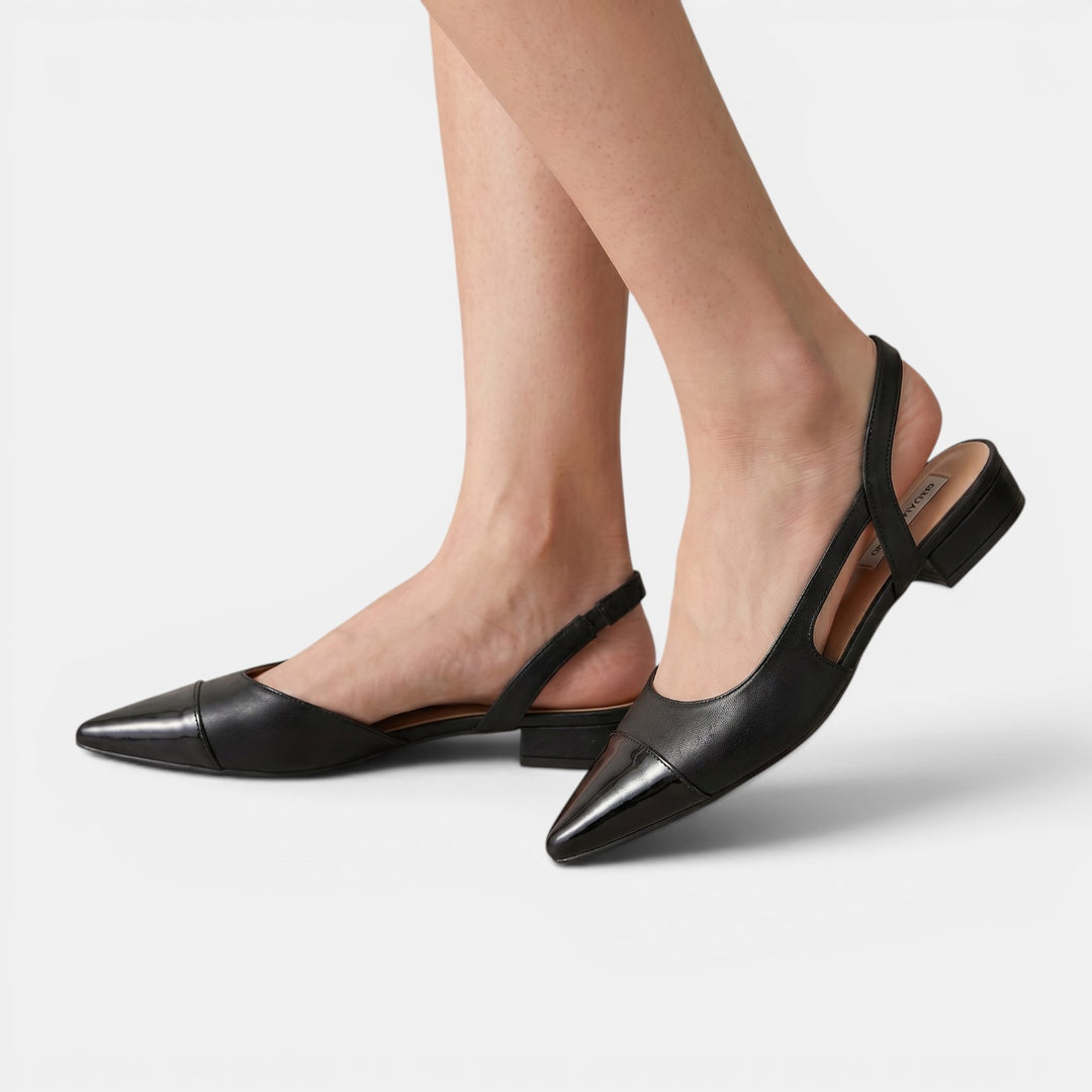 Sandalias Mujer Tacón Bajo Piel