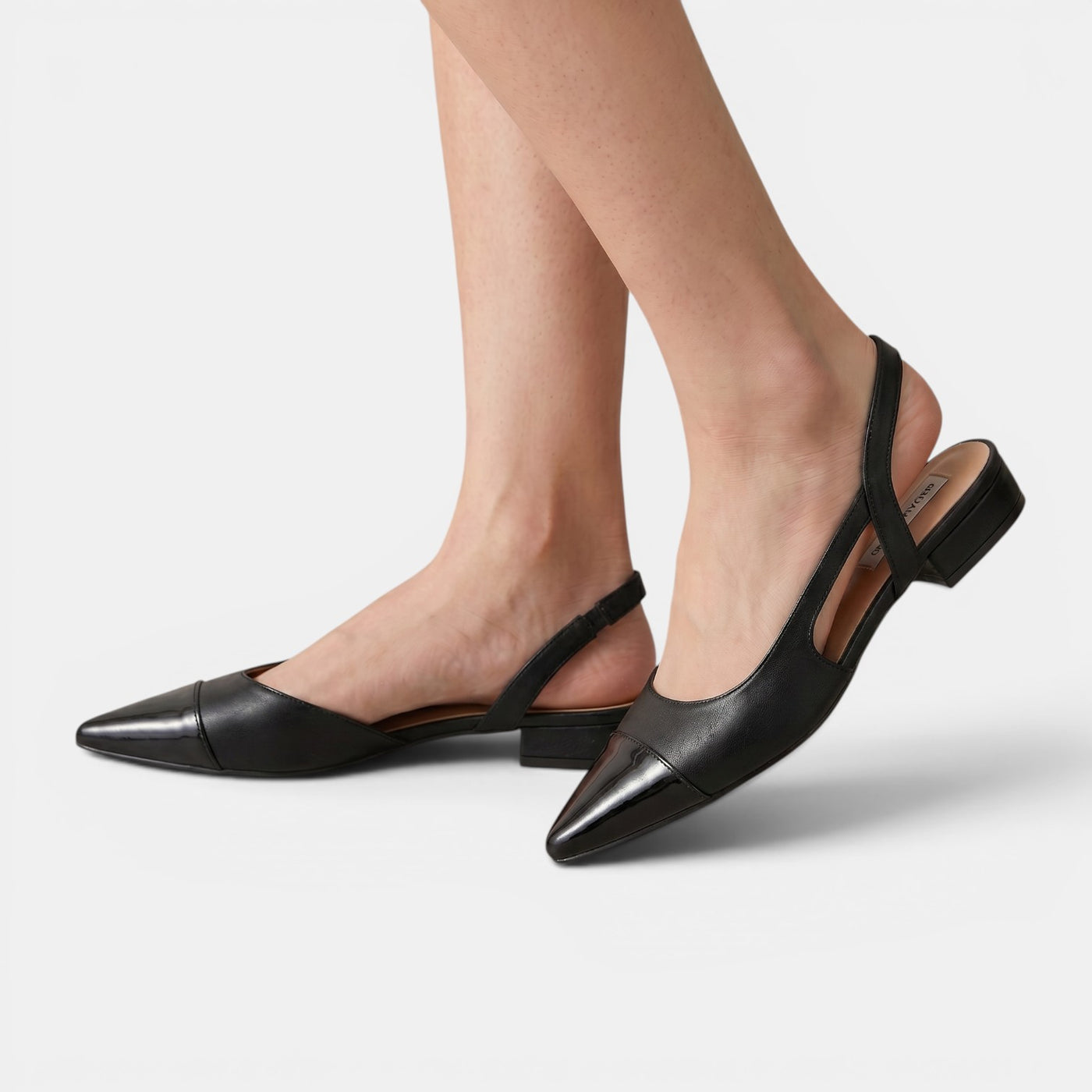 Women's Low Heel Leather Sandals
