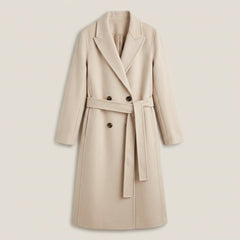 Abrigo Largo Mujer con Cinturón - Elegante Invierno