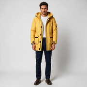 Parka Hombre de Lana de Cordero con Capucha