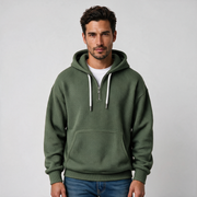 Sudadera Hombre Textura Gofre con Capucha y Cremallera