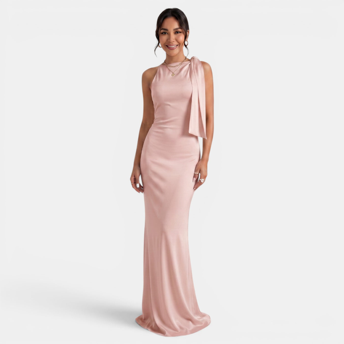 Vestido Largo Mujer Un Hombro