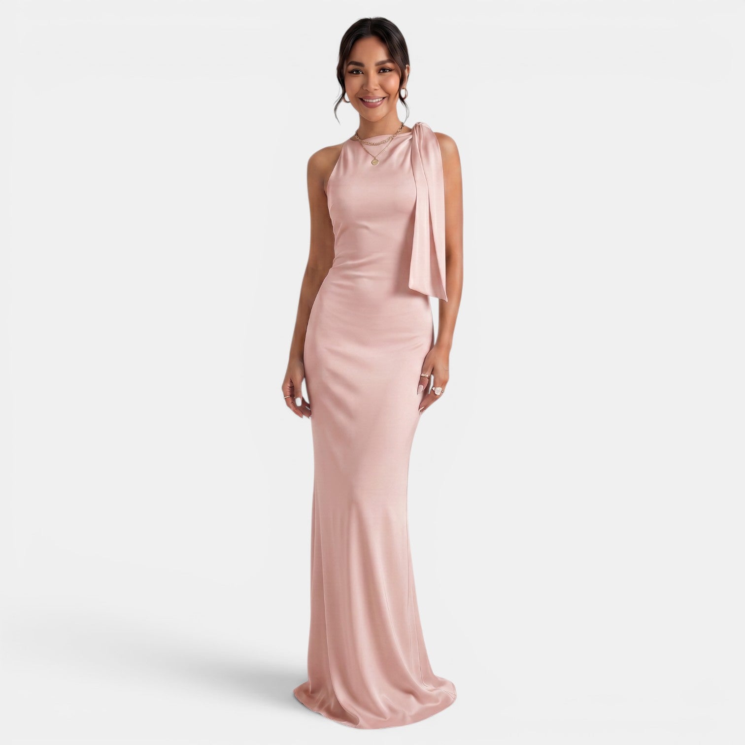 Women's One-Shoulder Maxi Dress
