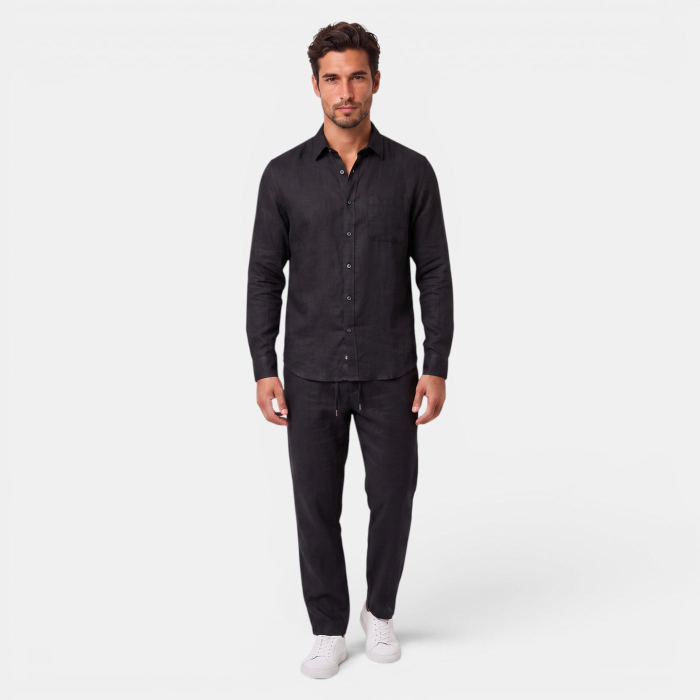 Men's Premium Linen Set – Breathable Summer Outfit