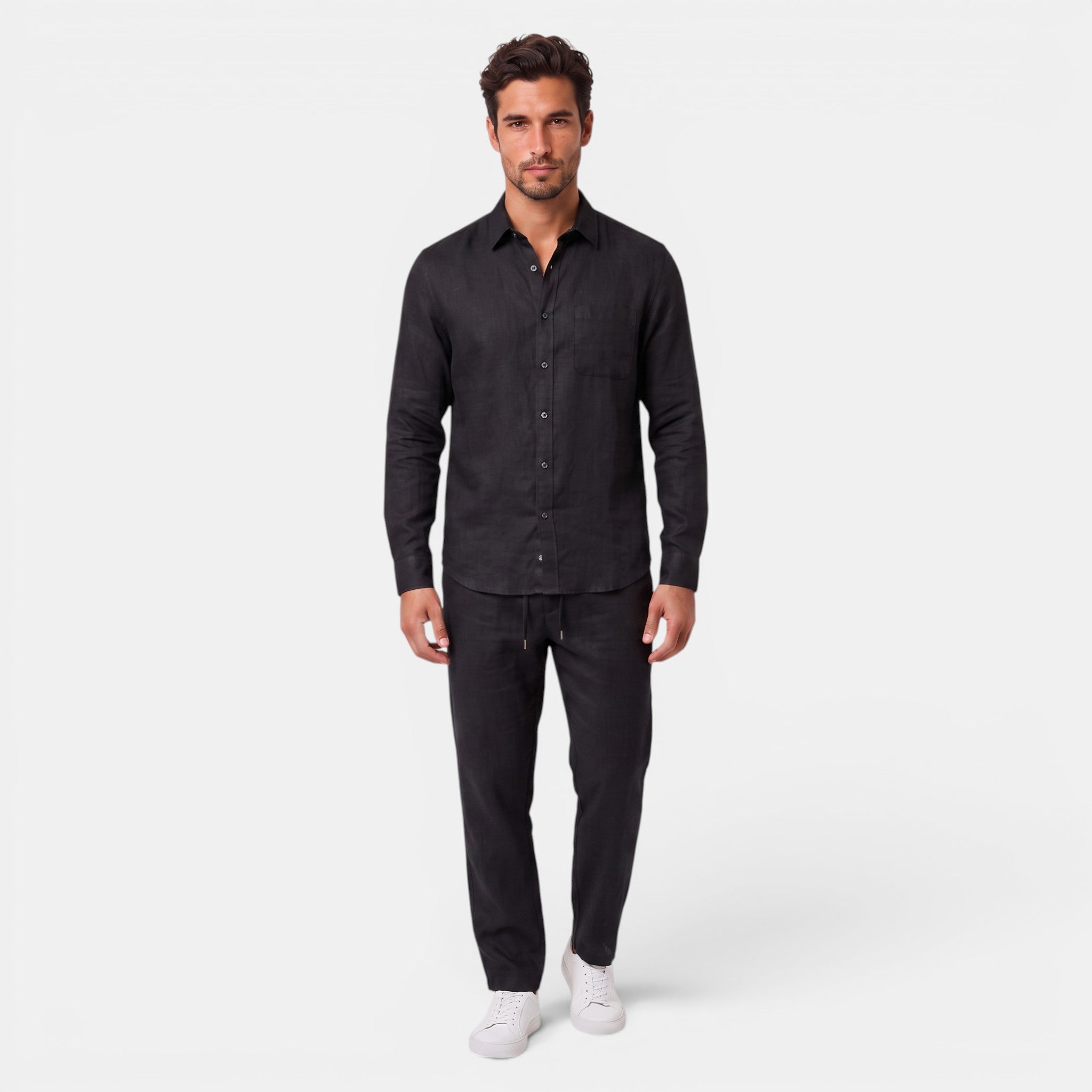 Men's Premium Linen Set – Breathable Summer Outfit