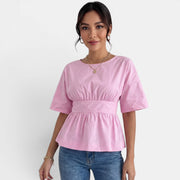 Camiseta Verano Espalda Abierta Mujer
