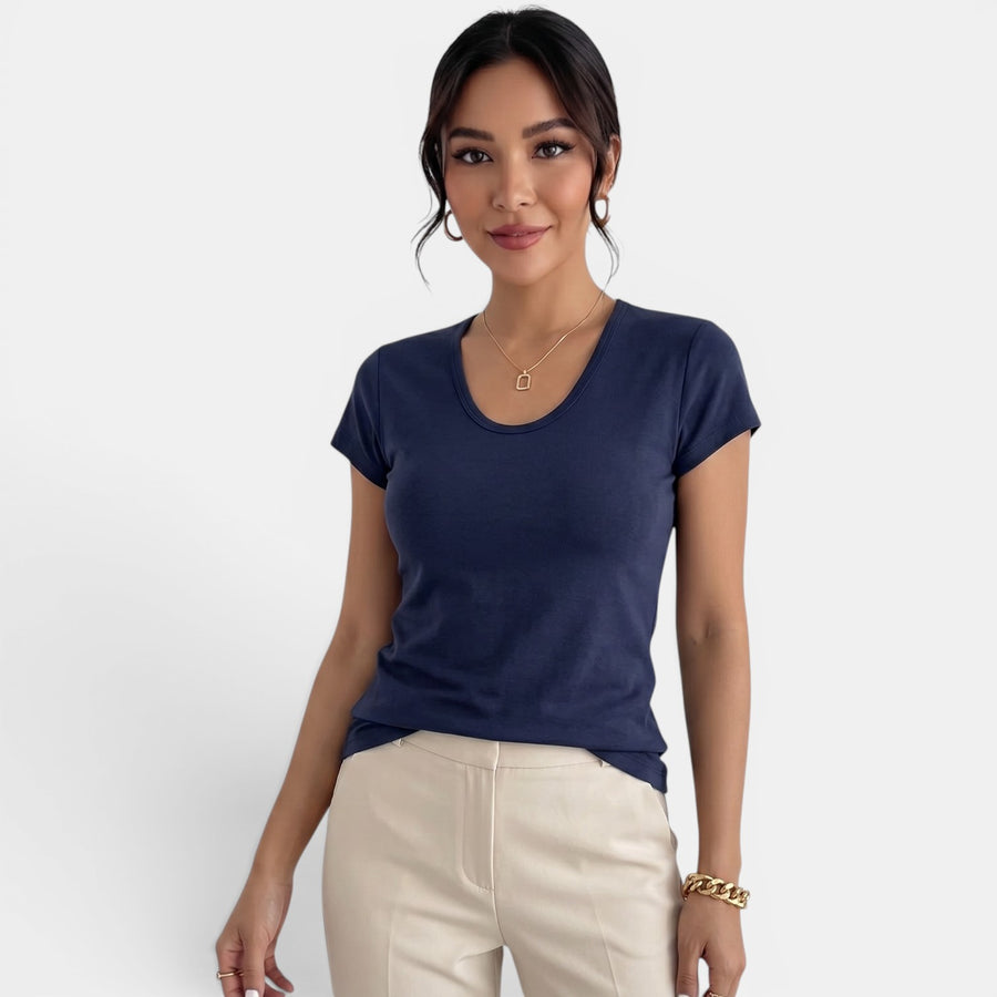 Camiseta Mujer Cuello U