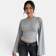 Camiseta Mujer Manga Larga Ajustada