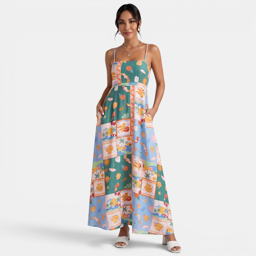 Vestido Largo Estampado Verano