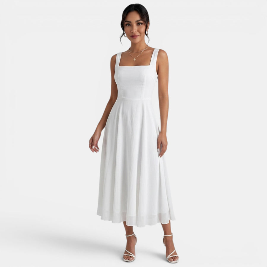 Vestido Midi Verano Elegante Mujer
