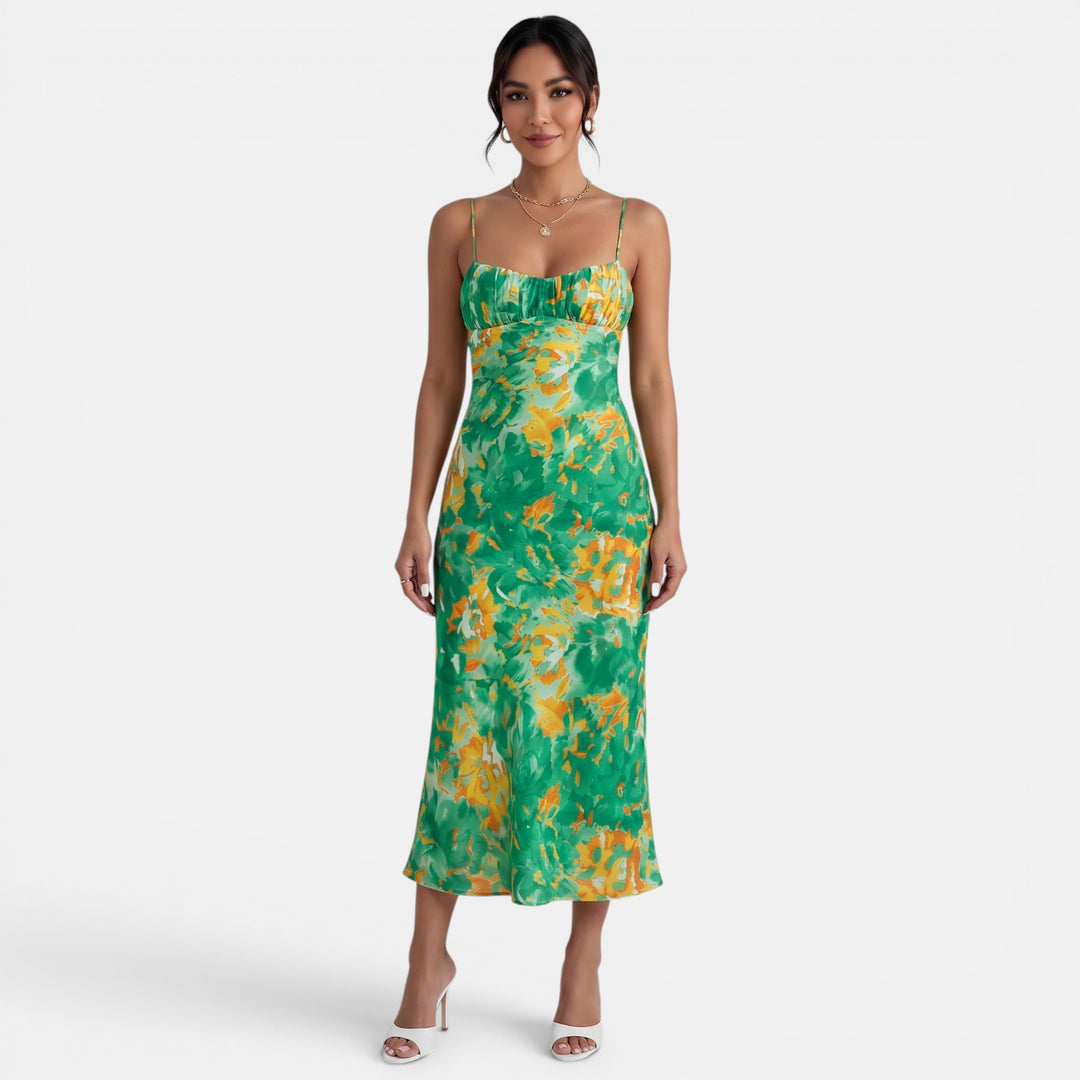 Vestido Fiesta Floral Midi