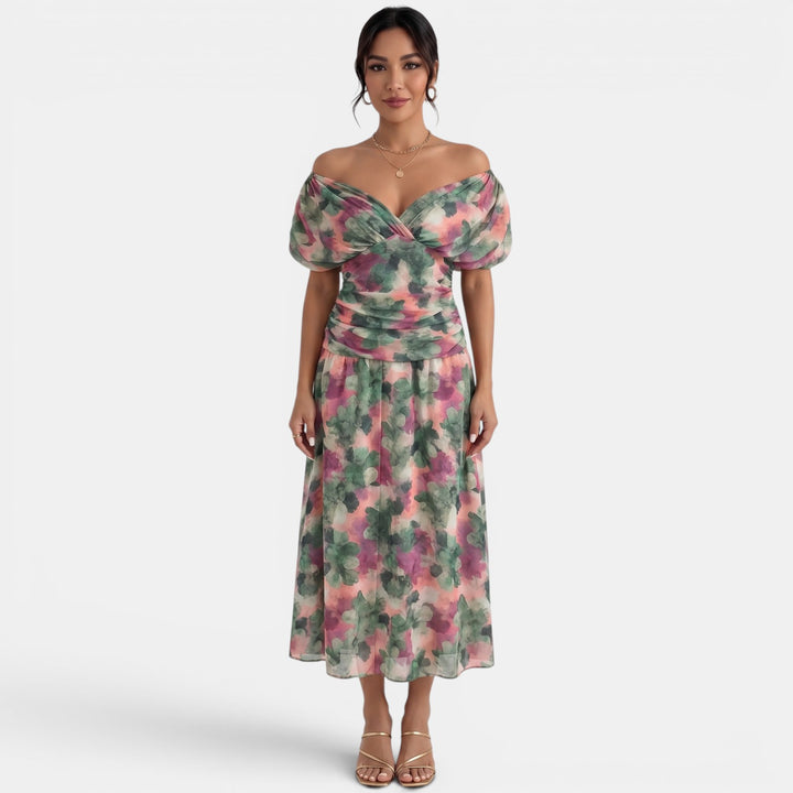 Vestido Midi Floral Verano