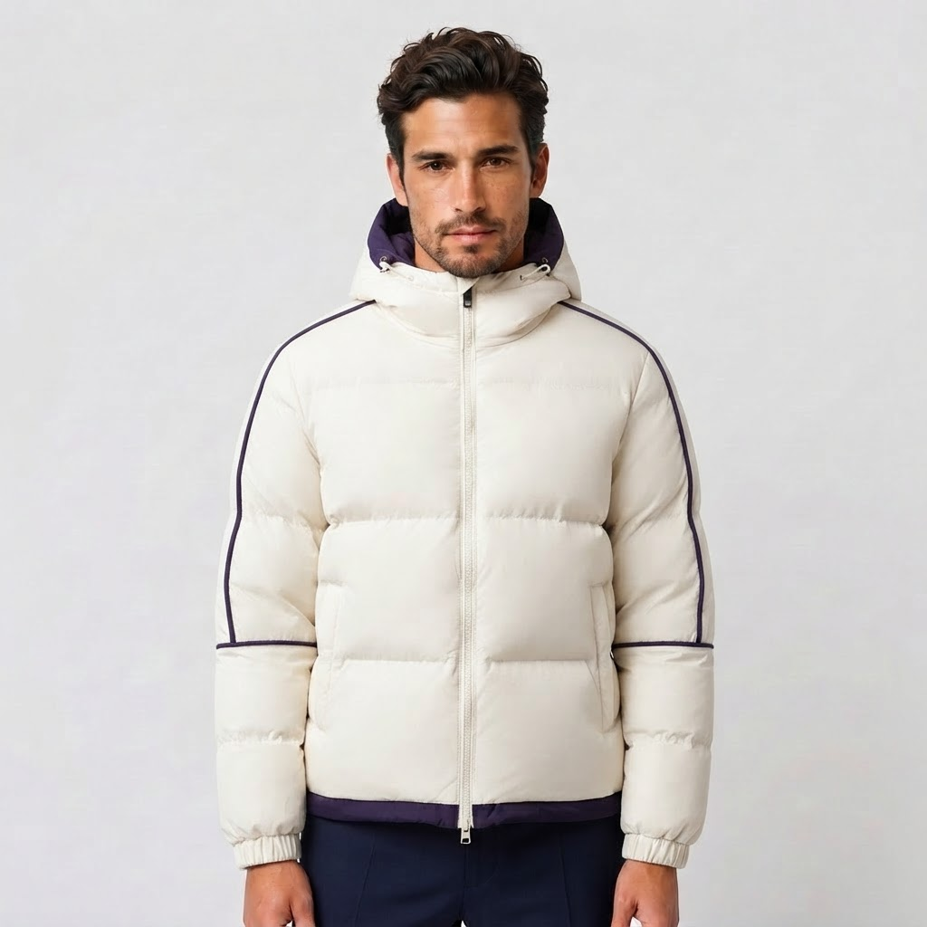Parka Hombre Acolchado con Capucha