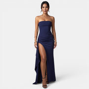 Vestido Largo con Abertura Mujer