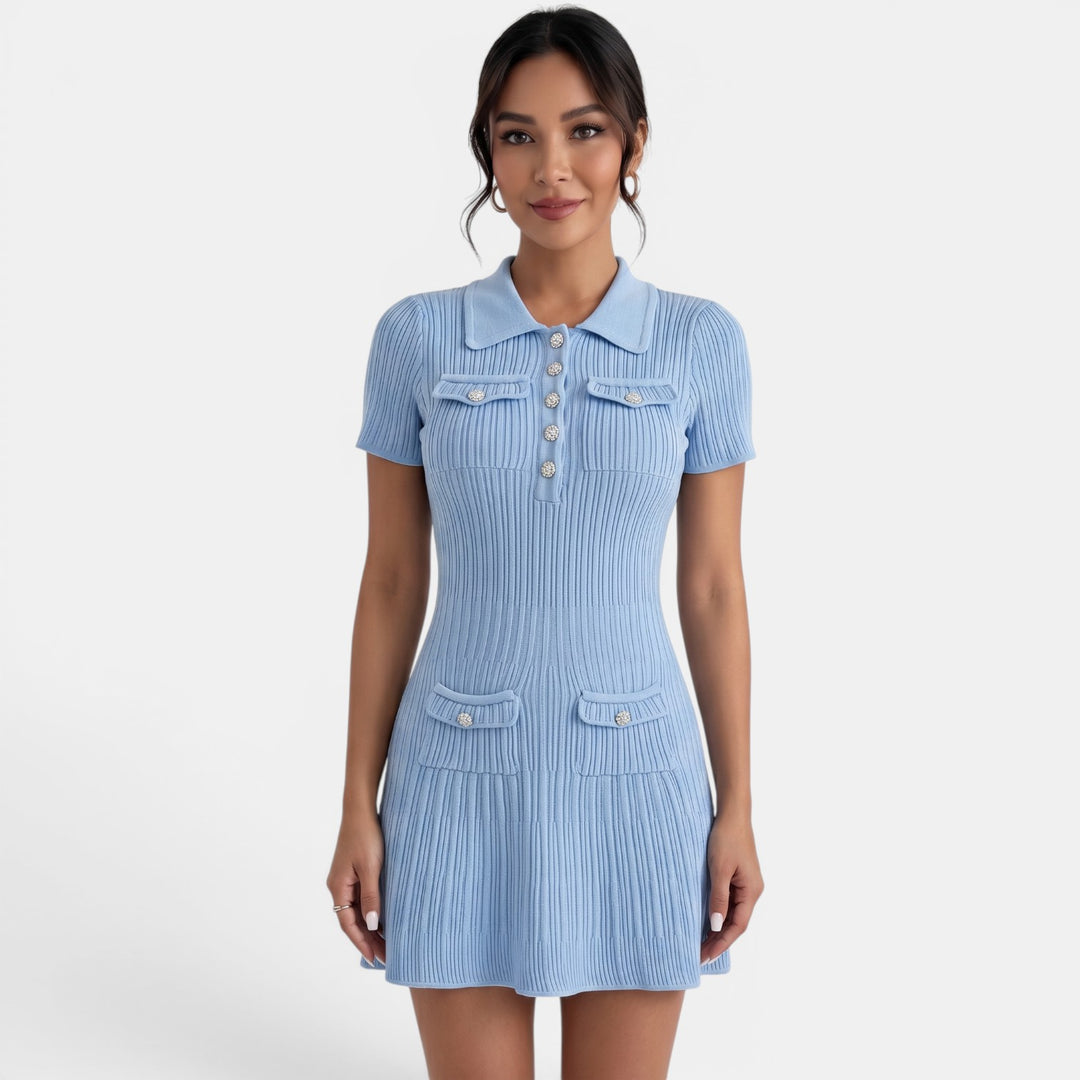 Vestido Corto Punto Verano Mujer