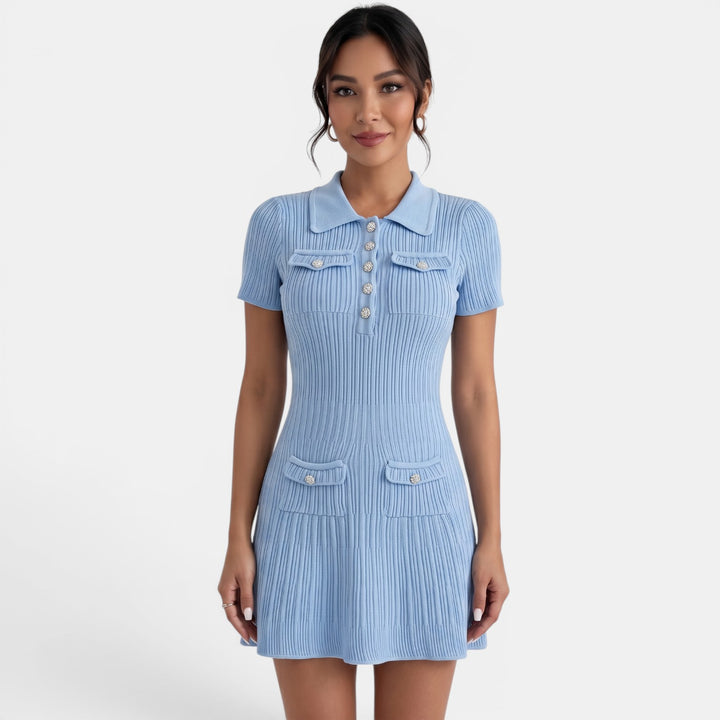 Vestido Corto Punto Verano Mujer
