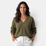 Women's V-Neck Elegant Sweater