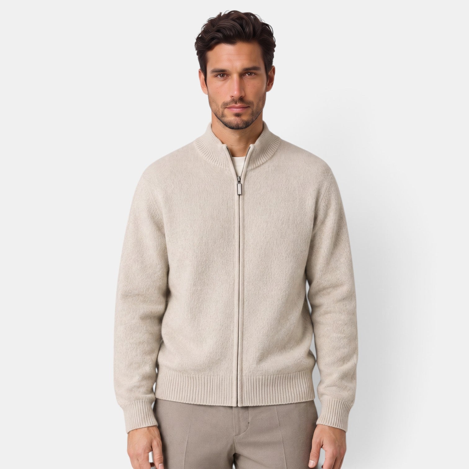 Chaqueta Merino Hombre Cremallera
