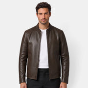 Chaqueta Efecto Piel Hombre