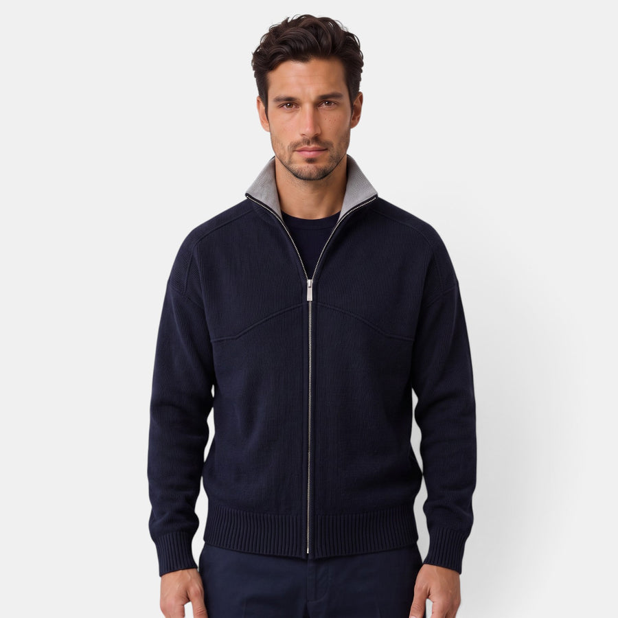 Men's Knitted Zip Jacket