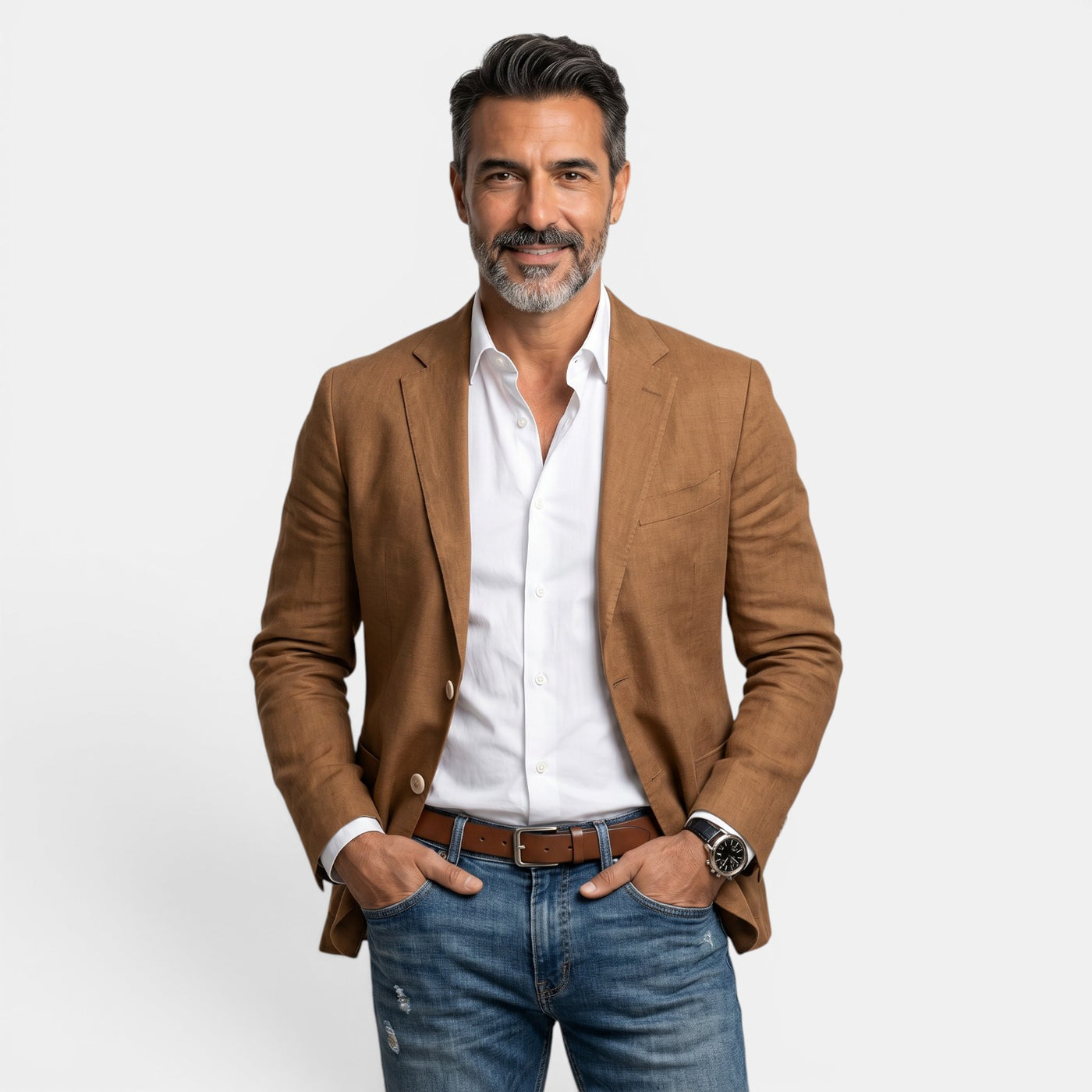 Men's Premium Slim Fit Blazer - Lightweight Elegant Jacket with Classic Lapel