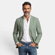 Men's Premium Slim Fit Blazer - Lightweight Elegant Jacket with Classic Lapel