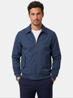 Chaqueta Hombre Ligera con Cremallera y Cuello Clásico