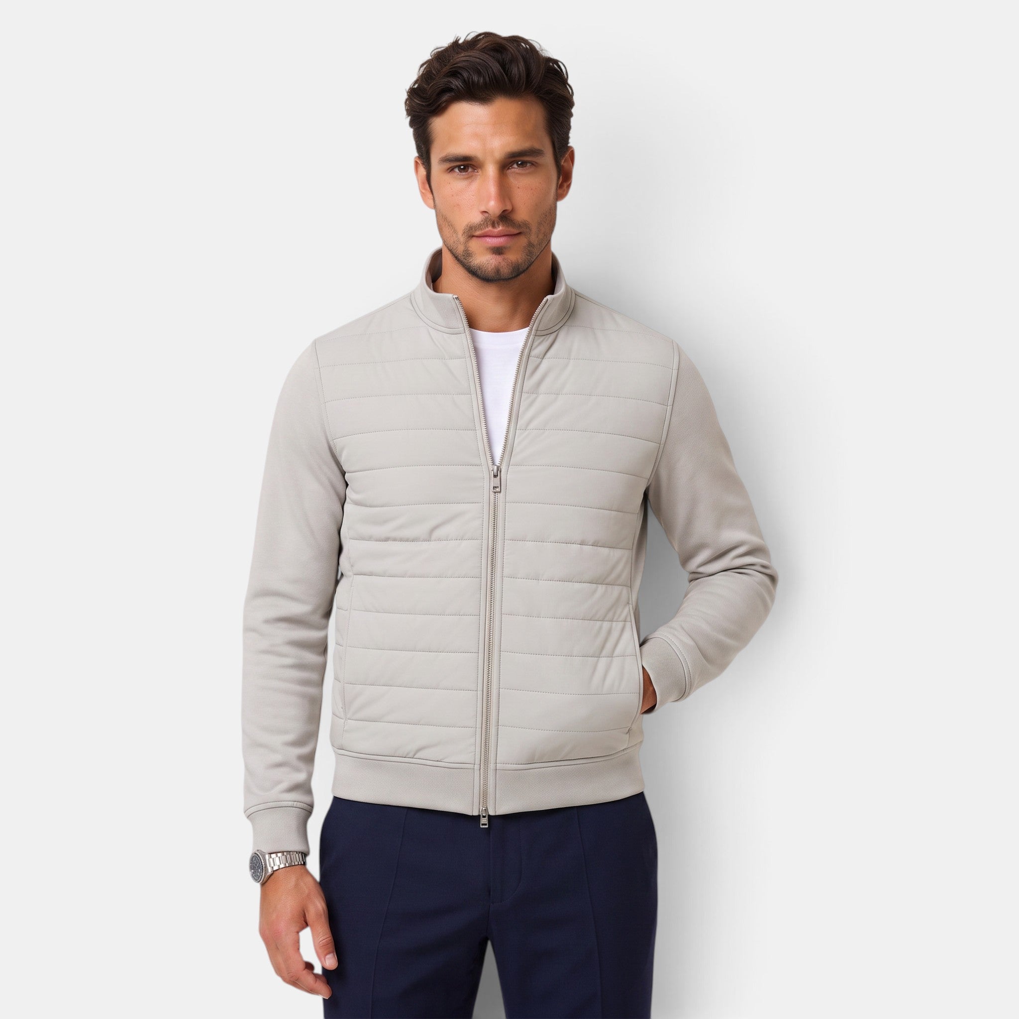 Chaqueta Acolchada Hombre Premium – Cálida, Ligera y Suave