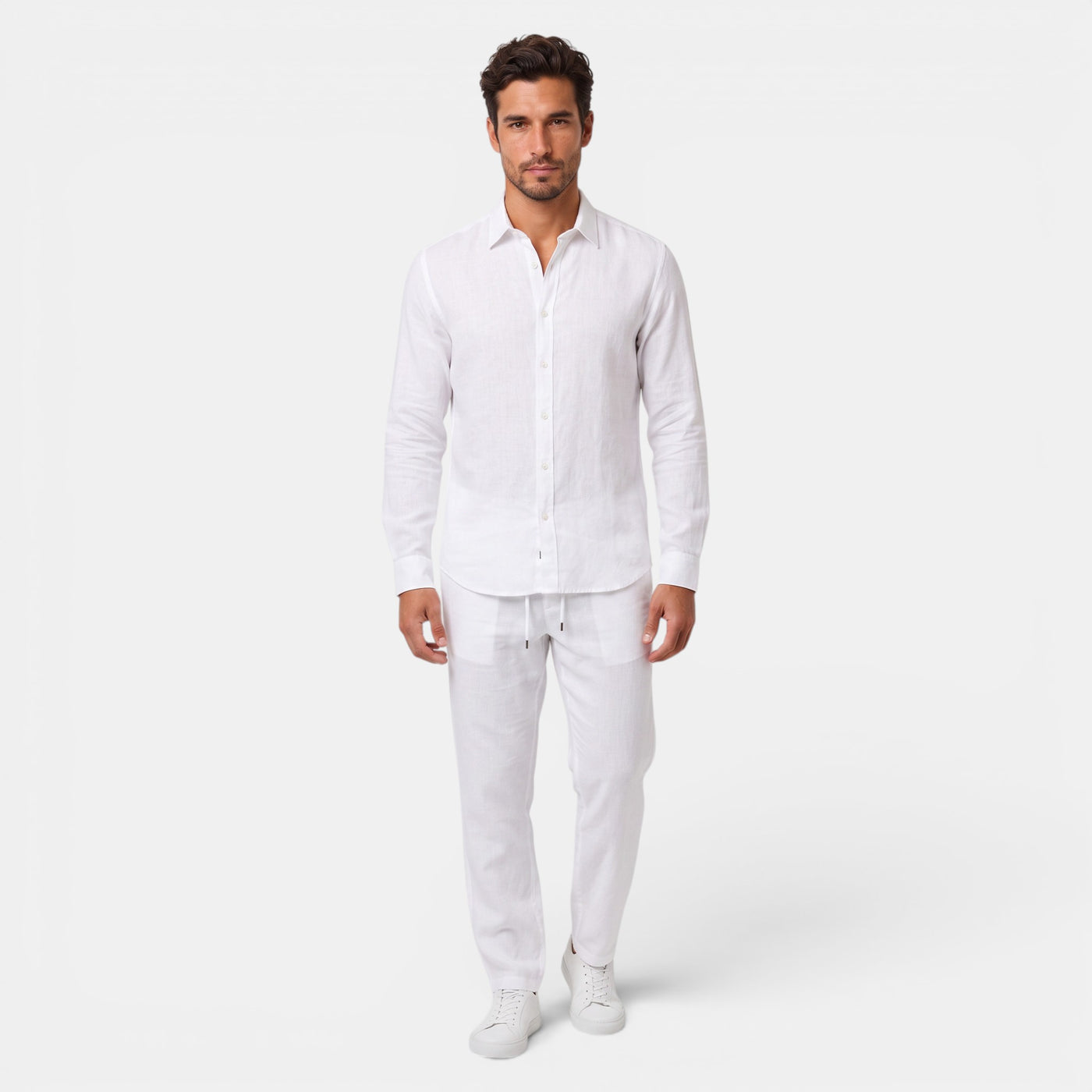 Men's Premium Linen Set – Breathable Summer Outfit