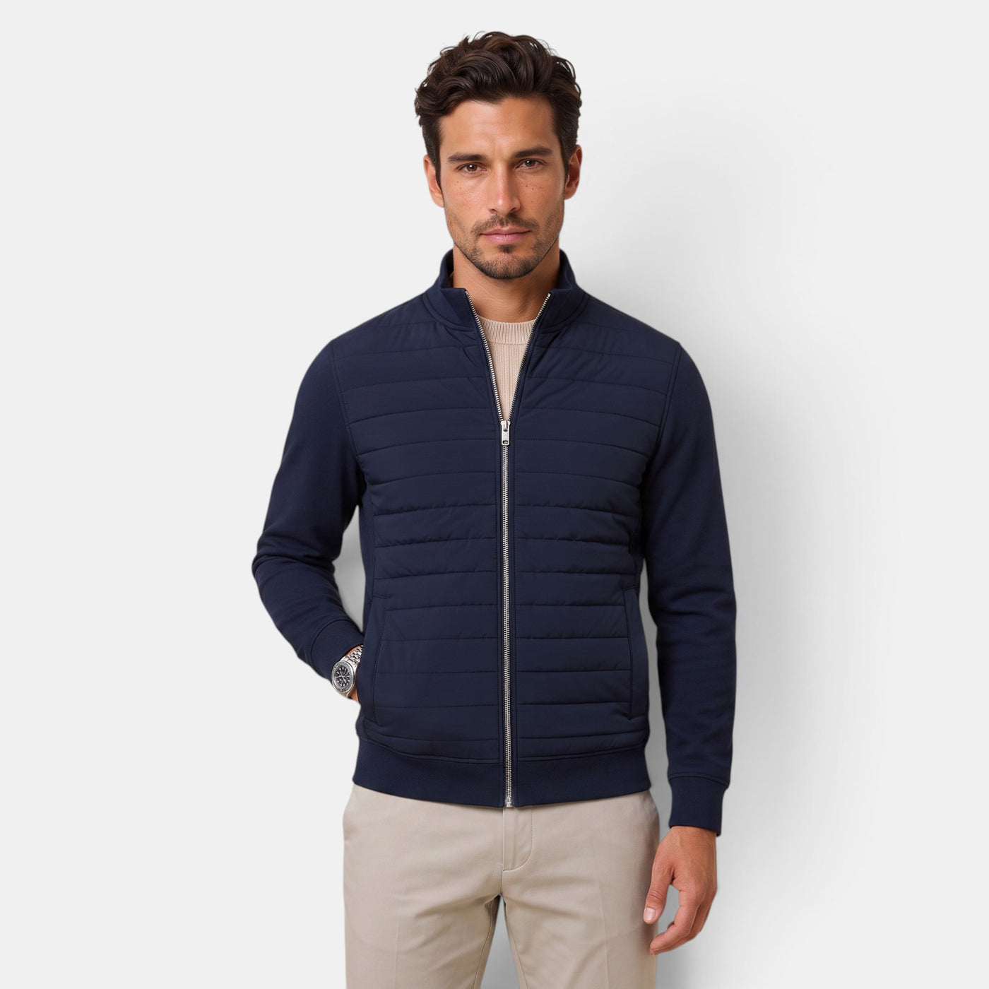 Chaqueta Acolchada Hombre Premium – Cálida, Ligera y Suave