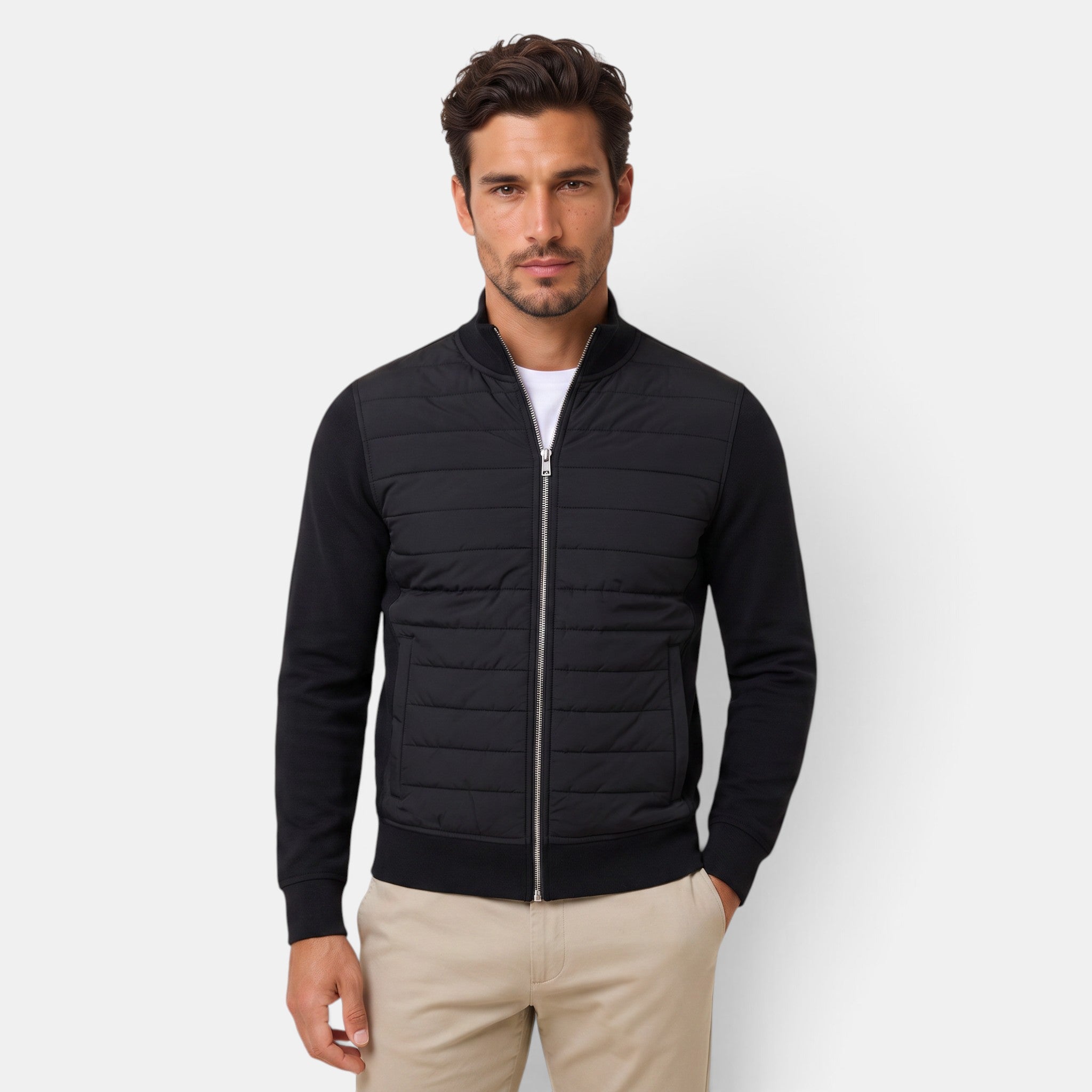 Chaqueta Acolchada Hombre Premium – Cálida, Ligera y Suave