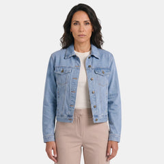 Chaqueta Vaquera Mujer Premium – Corte Recto Clásico