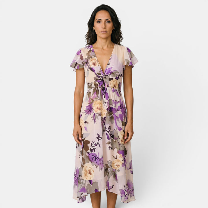 Vestido Midi Boho Floral Mujer