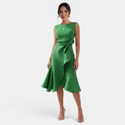 Women's Elegant Fitted Midi Dress