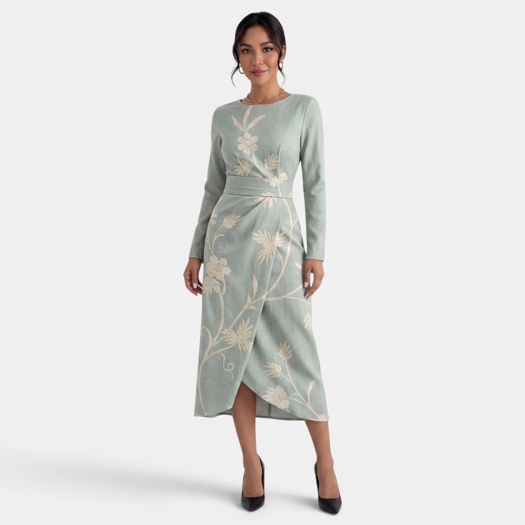 Vestido Midi Floral Mujer Verano