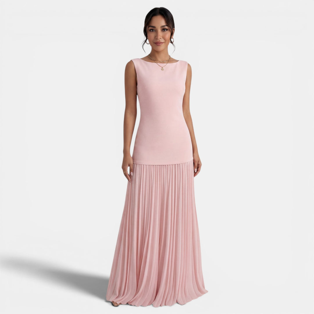Conjunto Mujer 2 Piezas Vestido Plisado