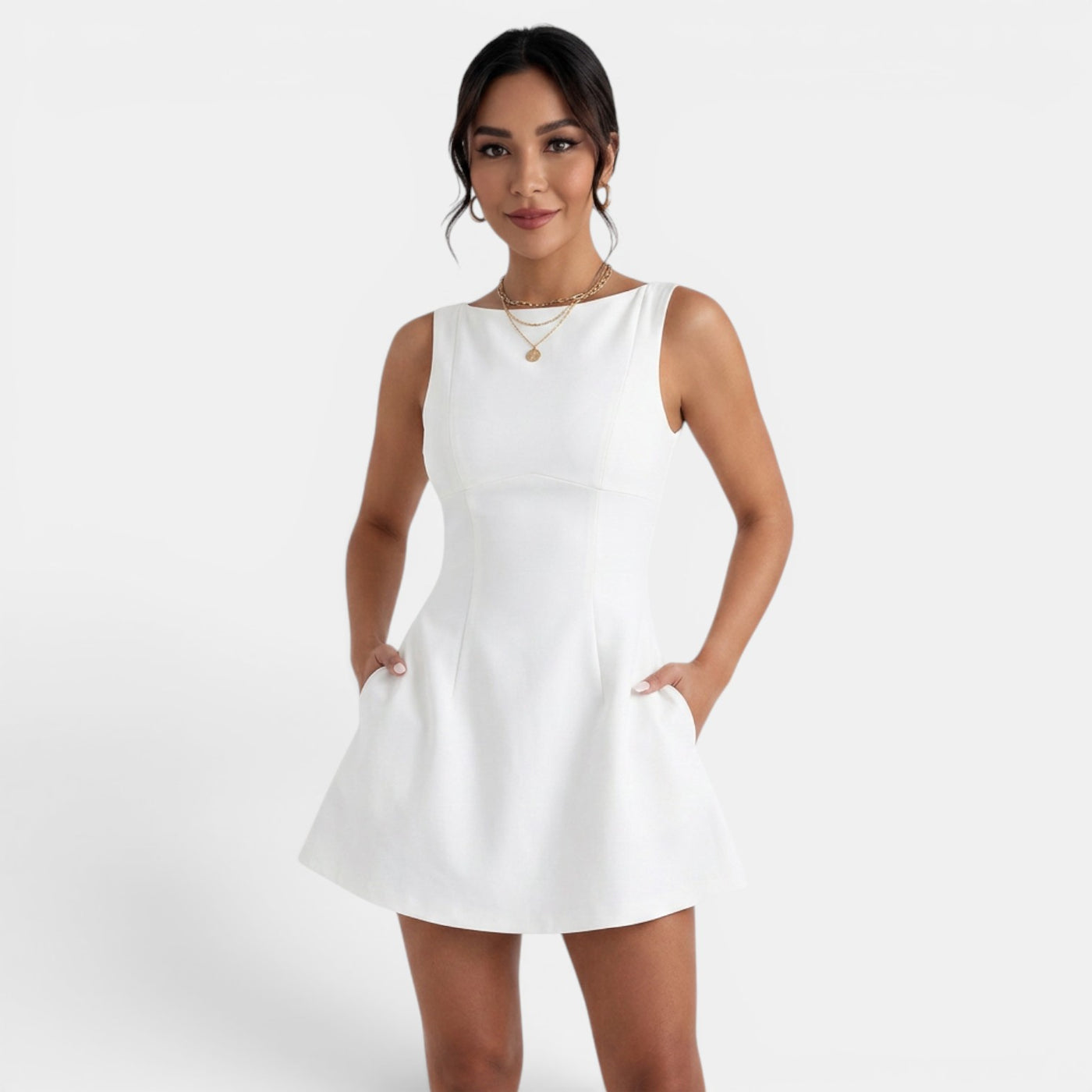 Women's Open-Back Short Dress
