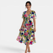 Women's Summer Floral Midi Dress