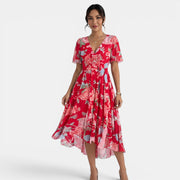 Women's Summer Floral Midi Dress